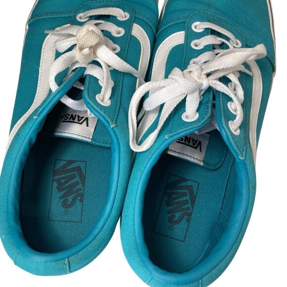 Vans Old Skool Skater Shoes Womens 11 Teal Ward Low Top Sneaker 90s Y2K Preppy - Picture 7 of 10